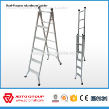 Hot sale 2016 aluminum step ladder,folding ladder,dual purpose ladder